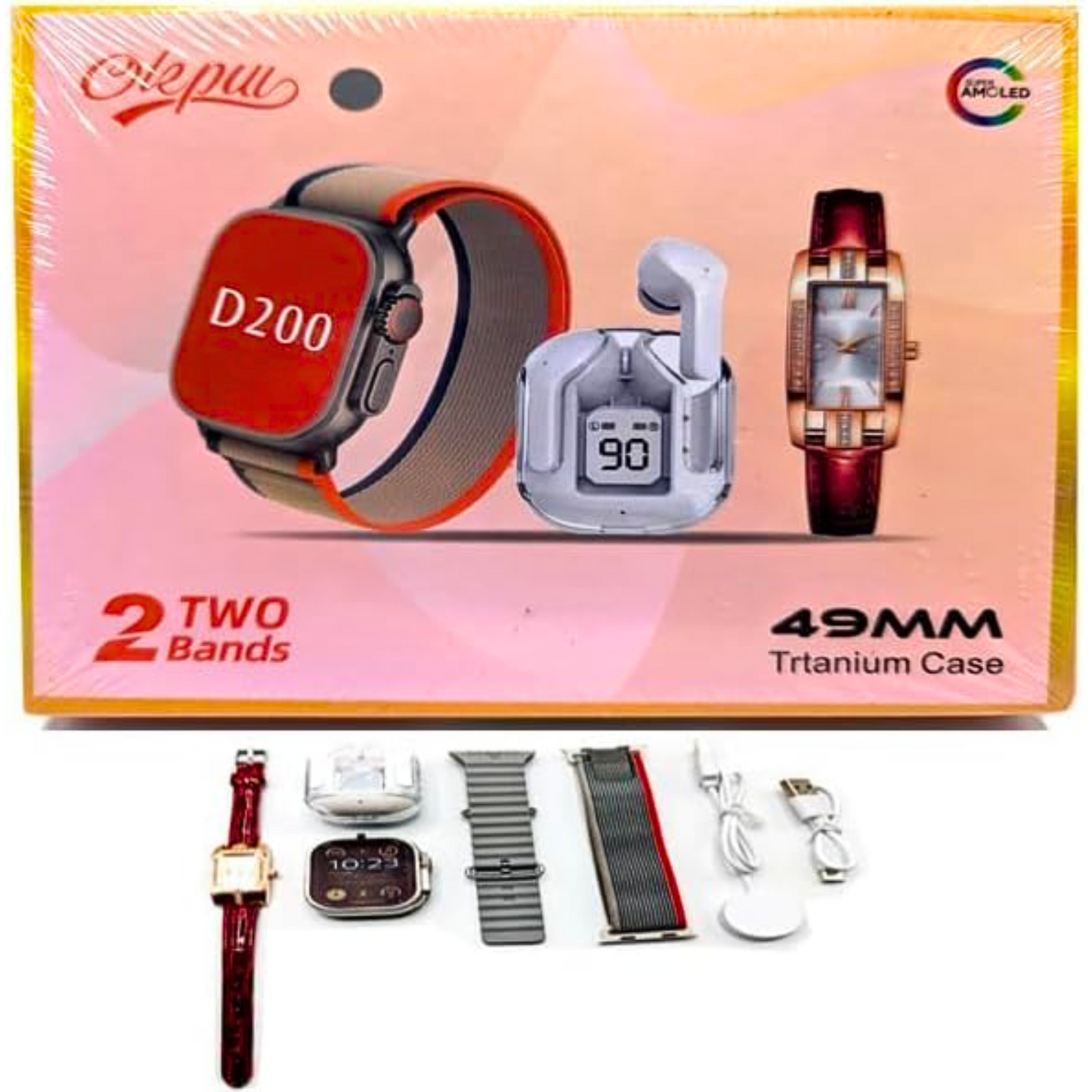 Navidad 2024 Reloj Kit SmartWatch+Reloj Analógico+Audífonos