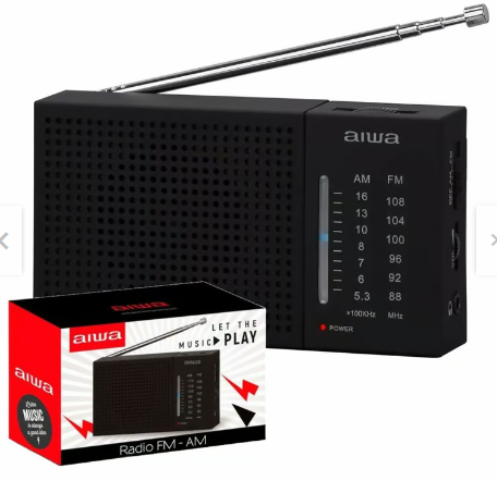 Radio Aiwa Awfml2 Am-fm Análogo Portátil Conector 3.5 Mm MÁS VENDIDO 1º en Radios 4.7 Calificación 4.7 de 5. 122 opiniones. (122)