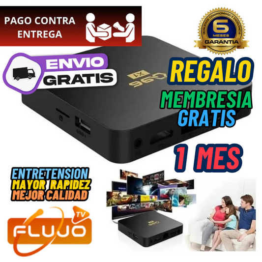 0-TV BOX Q96 MAGIS ANDROID TV Soporta hasta 4K Ultra HD (3840 x 2160 píxeles)Compatible con una amplia gama para ver tus programas y películas favoritas en alta definición.